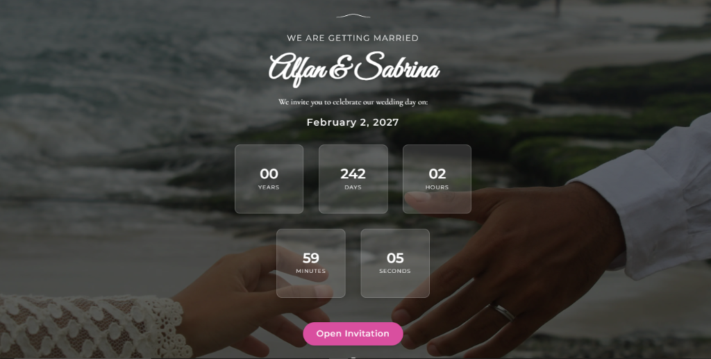 Digital Wedding Invitation